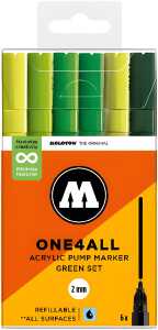 Acrylmarker One4All 127HS Green Set
