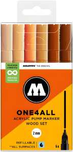 Molotow Acrylmarker One4All 127HS Wood Set