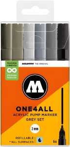 Molotow Acrylmarker One4All 127HS Grey Set