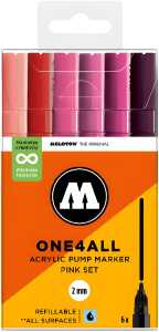 Molotow Acrylmarker One4All 127HS Pink Set