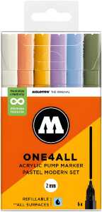 Molotow Acrylmarker One4All 127HS Pastel Modern Set