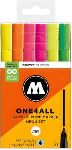 Molotow Acrylmarker One4All 127HS Neon Set
