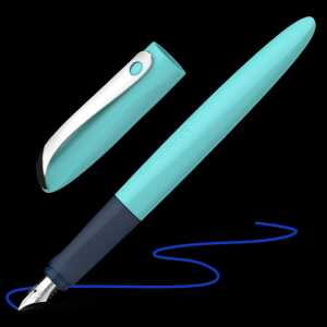 Schneider Füller Wavy A türkis Karton-Etui 1 Stück