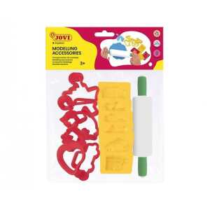 Jovi 6 Ausstechformen + 6 Formen + 1 Knetrolle im Beutel