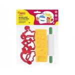 Jovi 6 Ausstechformen + 6 Formen + 1 Knetrolle im Beutel