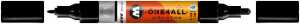 Acrylmarker One4All Twin Glossy #252 schwarz glanz