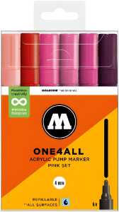 Molotow Acrylmarker One4All 227HS Pink Set