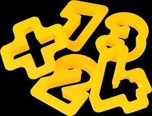 Ausstechformen Zahlen Beutel mit 12 Stück