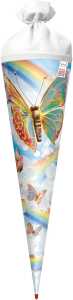 Roth Schultüte 70cm rund Rainbow Butterfly