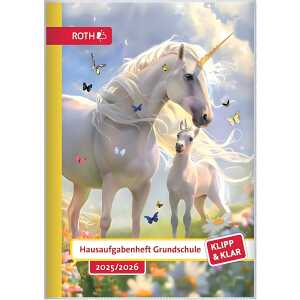 Roth Klipp&Klar Hausaufgabenheft Einhornwiese