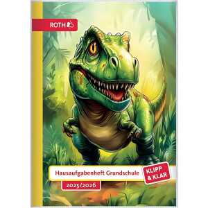 Roth Klipp&Klar Hausaufgabenheft T-Rex
