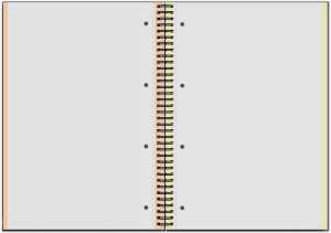 Roth Spiral Notizbuch mit fbg. Rändern A4 "Leaves"