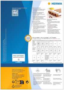 Herma Etiketten stark haftend 210 x 148 mm weiss 80 Bl 160 Etik.
