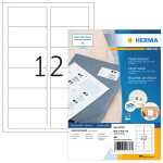 Herma Etiketten Adressen permanent 88,9 x 46,6 mm weis 80...