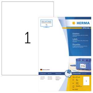 Herma Etiketten permanent 210 x 297 mm weiss 80 Bl 80 Etik.