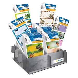 Herma Schuletiketten Display Mix 60 Pack Tiere