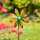 Kinetic Art Metal Wind Spinner: Single Flower - Multi-Color