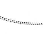Drachenzubehör Gummikordel 4,5 mm, weiss/schwarz
