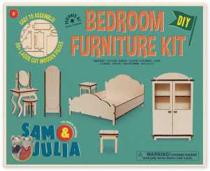 Sam & Julia Mäusehaus-Zimmer DIY Möbel-Baukastenset Elternschlafzimmer