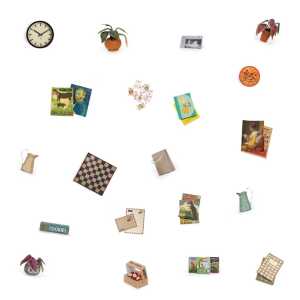 Sam & Julia: Mäusehaus-Miniaturgegenstände aus Papier: Wohnzimmer