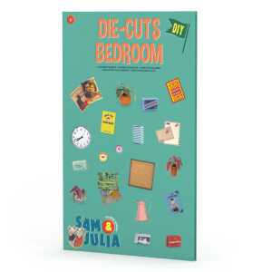 Sam & Julia Miniaturgegenstände aus Papier: Elternschlafzimmer DIY-Set