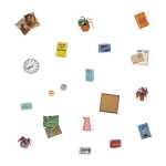 Sam & Julia Miniaturgegenstände aus Papier: Elternschlafzimmer DIY-Set