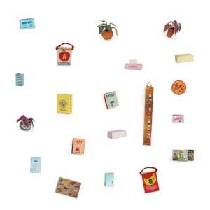 Sam & Julia: Minis: Mäusehaus-Miniaturgegenstände aus Papier: Nursery