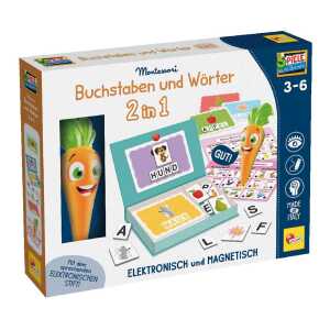 Lisciani Montessori Carotina - Buchstaben und Wörter 2 in 1