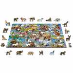Wooden City Animal Postcards L