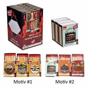 Streichhölzer Prof Chef Matches DL16 Outdoor 3x 100 Stück 6fach sort