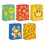 Geschenktasche Smileys L 26x32x12cm 5fach sortiert