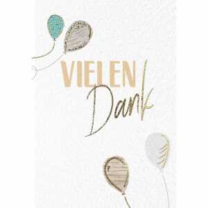Kurt Eulzer Grußkarte Vielen Dank Luftballoons