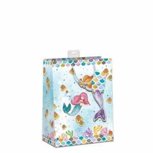 Geschenktasche Meerjungfrau 18x23x10cm