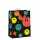 Geschenktasche bunte Smileys 26x21x12cm