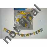 Idena Girlande Happy New Year gold /silber 300cm