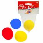 Antistressball blau/gelb/rot Ø6cm 3fach sortiert Netz