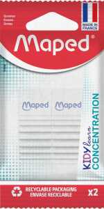 Maped Radierer KIDY learn CONCENTRATION 2 Stück Blister