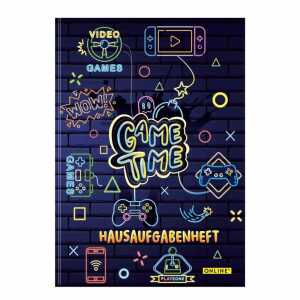 ONLINE Hausaufgabenheft Game Time 48 Blatt DIN A5