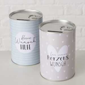 BOLTZE Spardose Wishly 2fach sortiert