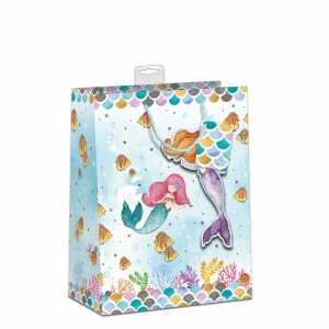 Geschenktasche Meerjungfrau 33x45x12cm