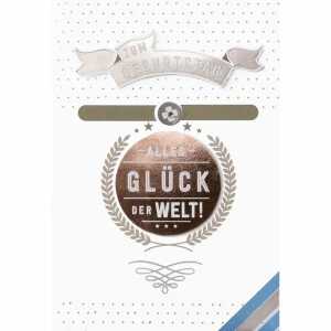 Kurt Eulzer Glückwunschkarte Geburtstag Alles Glück der Welt!