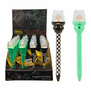 Idena Kugelschreiber Gaming Schreibfarbe blau 2fach sortiert