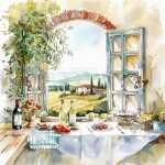 ti-flair Servietten Cucina con Vista 33x33cm 20 Stück