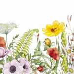 Home Fashion Servietten Field of Flowers 25x25cm 20...