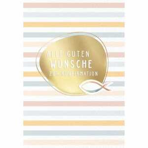 Kurt Eulzer Glückwunschkarte Alle guten Wünsche zur Konfirmation
