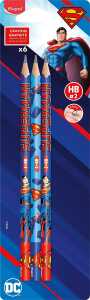 Maped Bleistift DC Superman HB 3 Stück mit Radiergummikopf