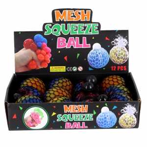 Knautschball Mesh Squeeze Ball Regenbogen 6cm