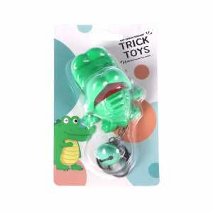 Schlüsselanhänger Krokodil Biss grün