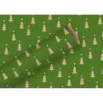 Geschenkpapier By Nature Kraft Tiny Trees pistazie 70cmx2m