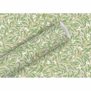 Geschenkpapier By Nature Kraft Christmas Leaves salbei 70cmx2m